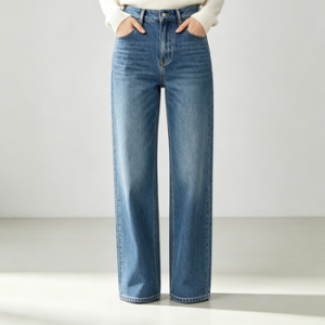 High Rise Straight Leg Jeans