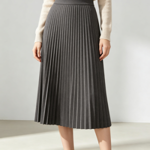 Pleated Midi Skirt